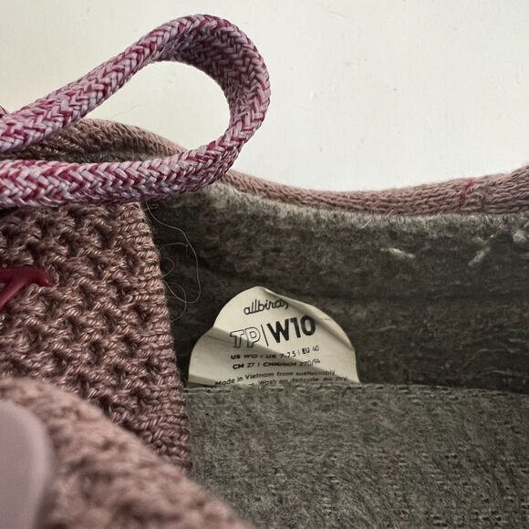 ALLBIRDS Tree Pipers Mulberry Purple Sneaker Shoes Womens 10 - Picture 9 of 11